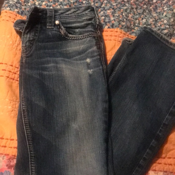 Silver Aiko jeans 29/L33 - Picture 1 of 5
